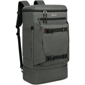 Unisex 40L Extra Large Travel Backpack Water Resistant, Gray